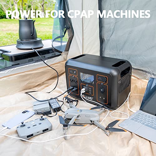 ALLWEI Portable Power Station Solar Generator