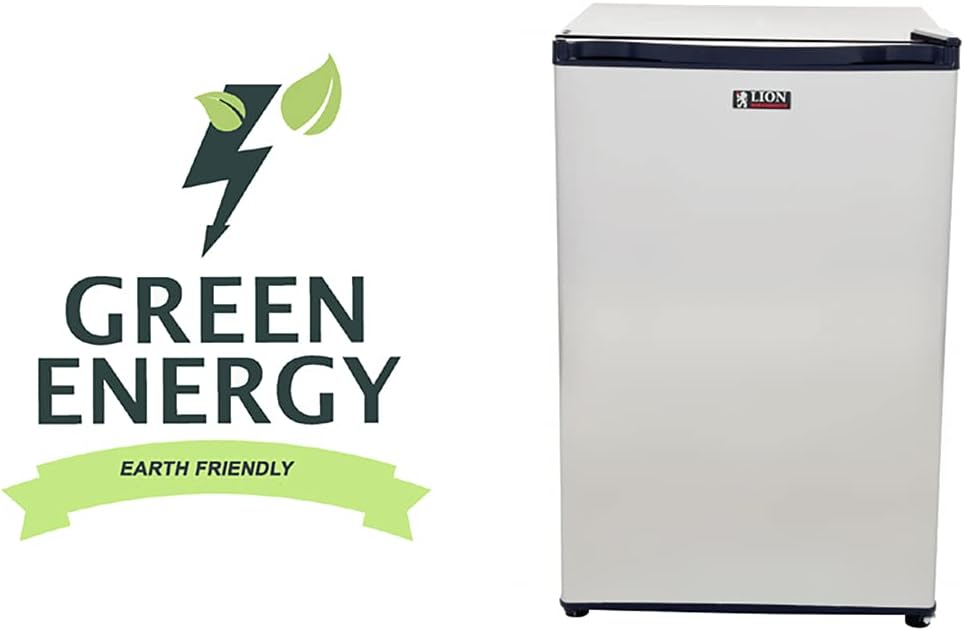 Lion Premium Grills 1001 Refrigerator with Stainless Steel Front Door, 32 by 20-1/8-Inch