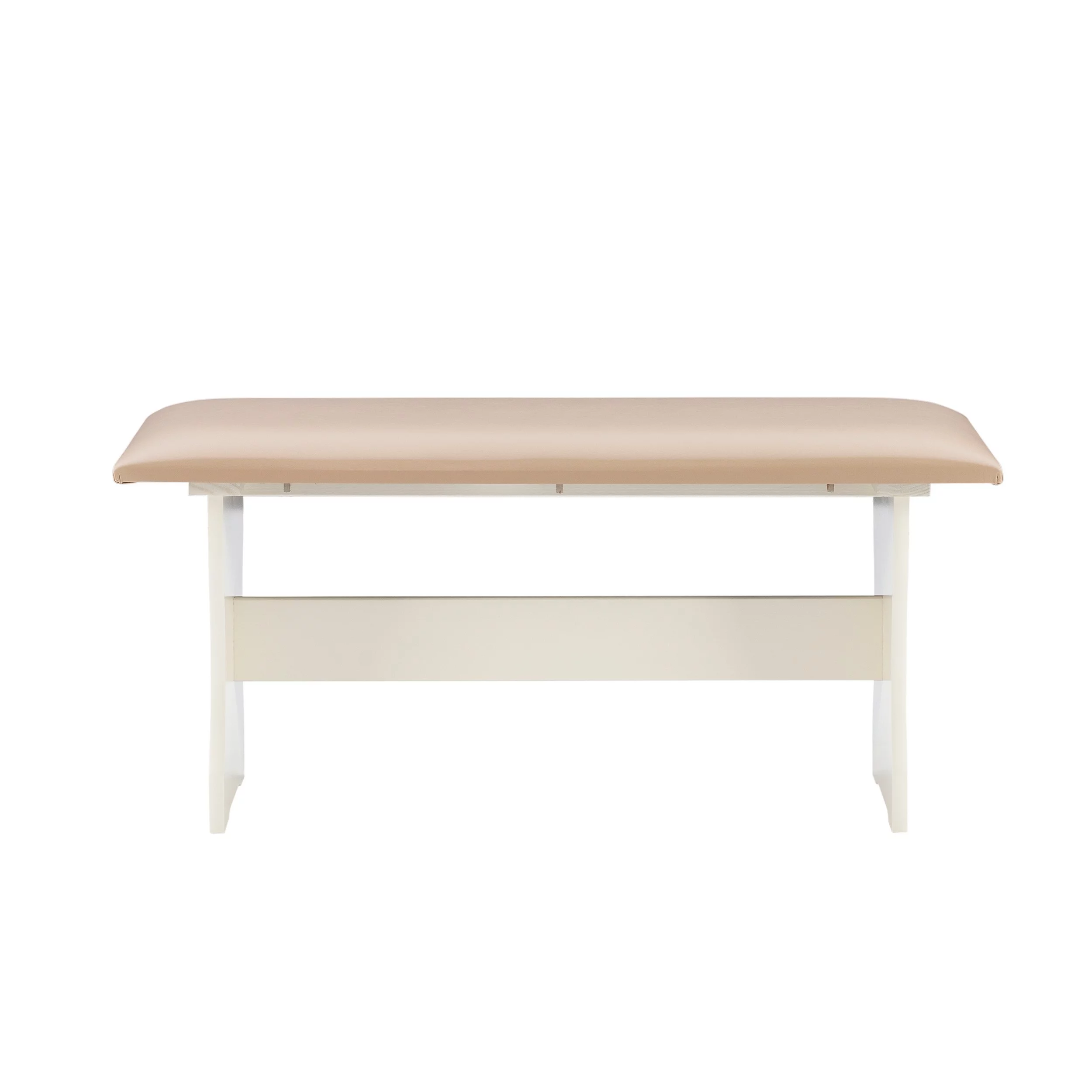 Linon Stella Dining Nook, Table, and Bench Set with Storage, Seats 5, Tan/Tan