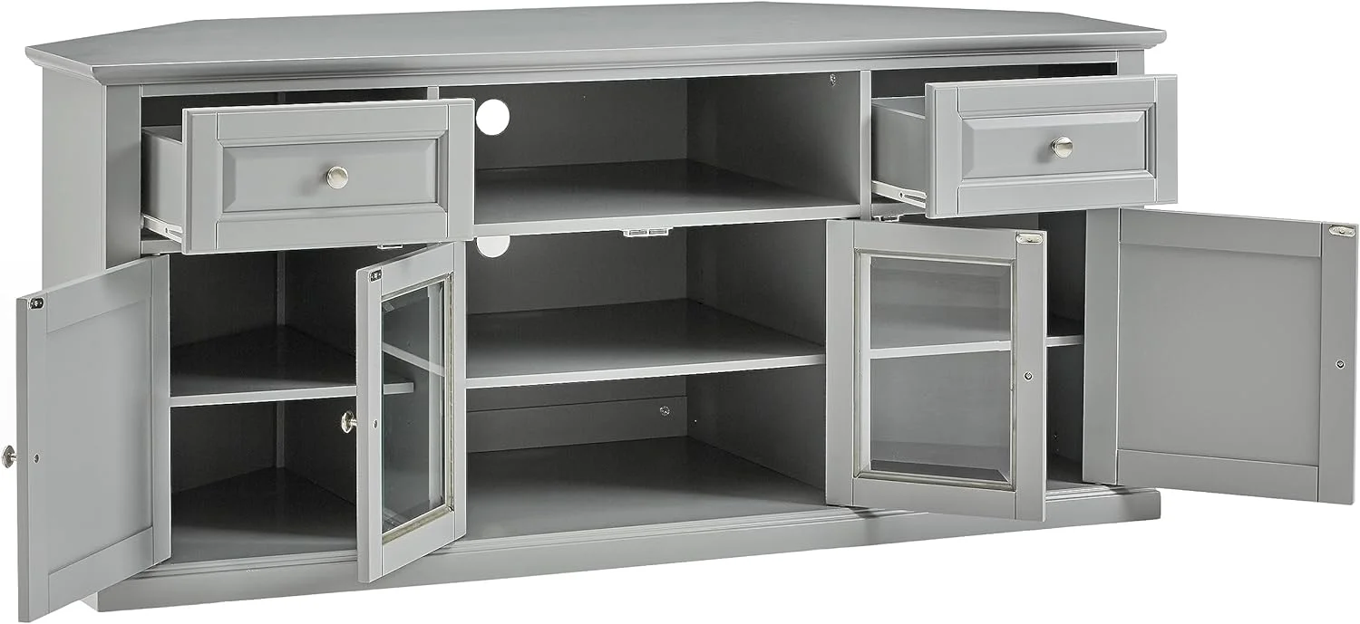 Corner TV Stand - Gray