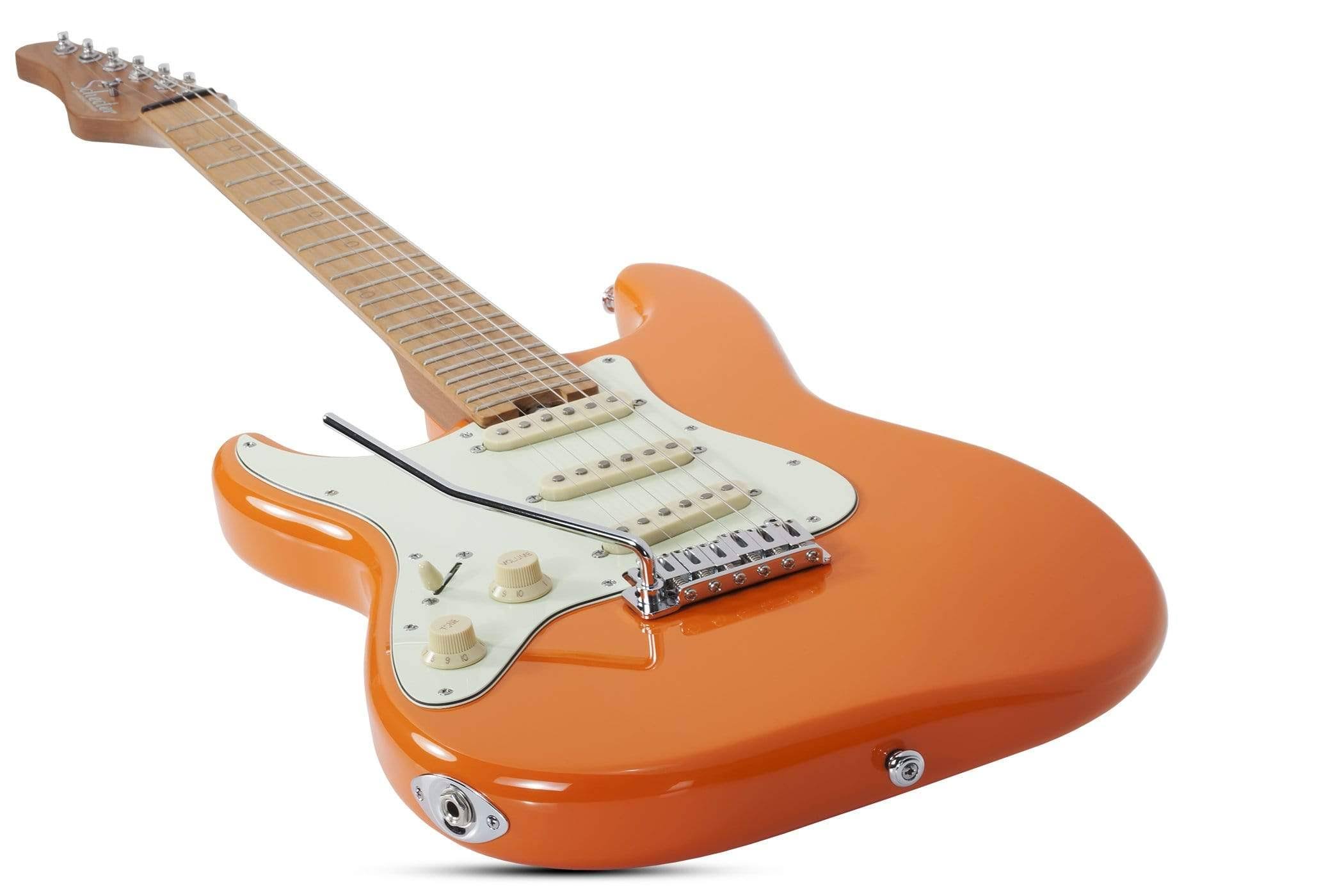 Schecter 3328 Nick Johnston Traditional LH Left-Handed Guitar, Atomic Orange