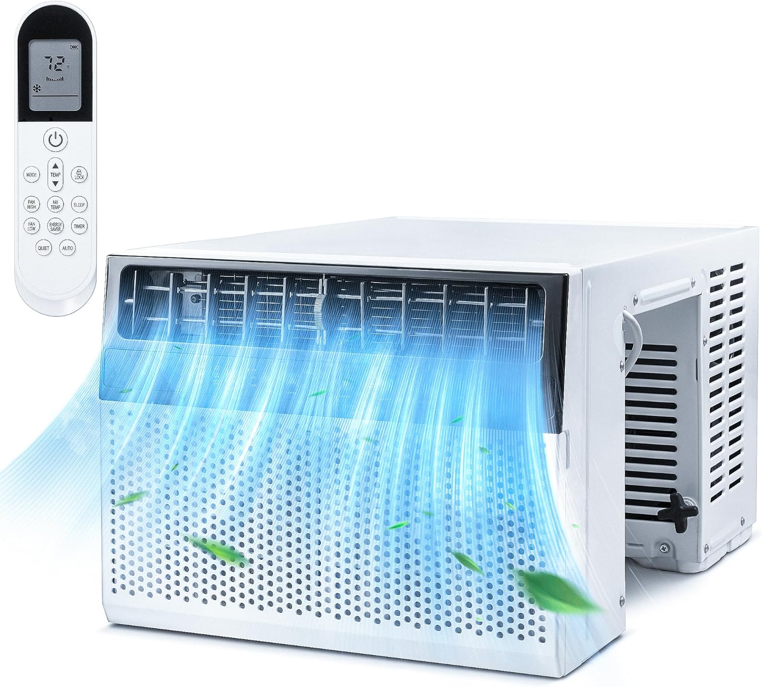 ZAFRO Window Air Conditioner 10000BTU,U-Shaped Cools 400 Sq.Ft.With Remote Control, Ultra Quiet Energy-Efficient Cooling
