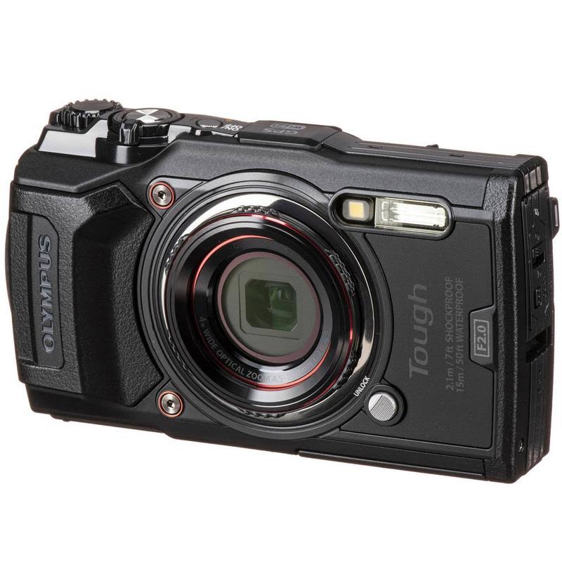 Olympus Tough TG-6 12mp Waterproof W-Fi Digital Camera Black with 32GB Memory Card u0026 Accessory Kit