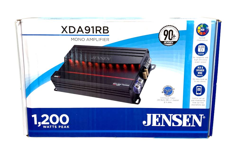 Jensen Xda91rb 1200W Mono Block Car Amp Amplifier