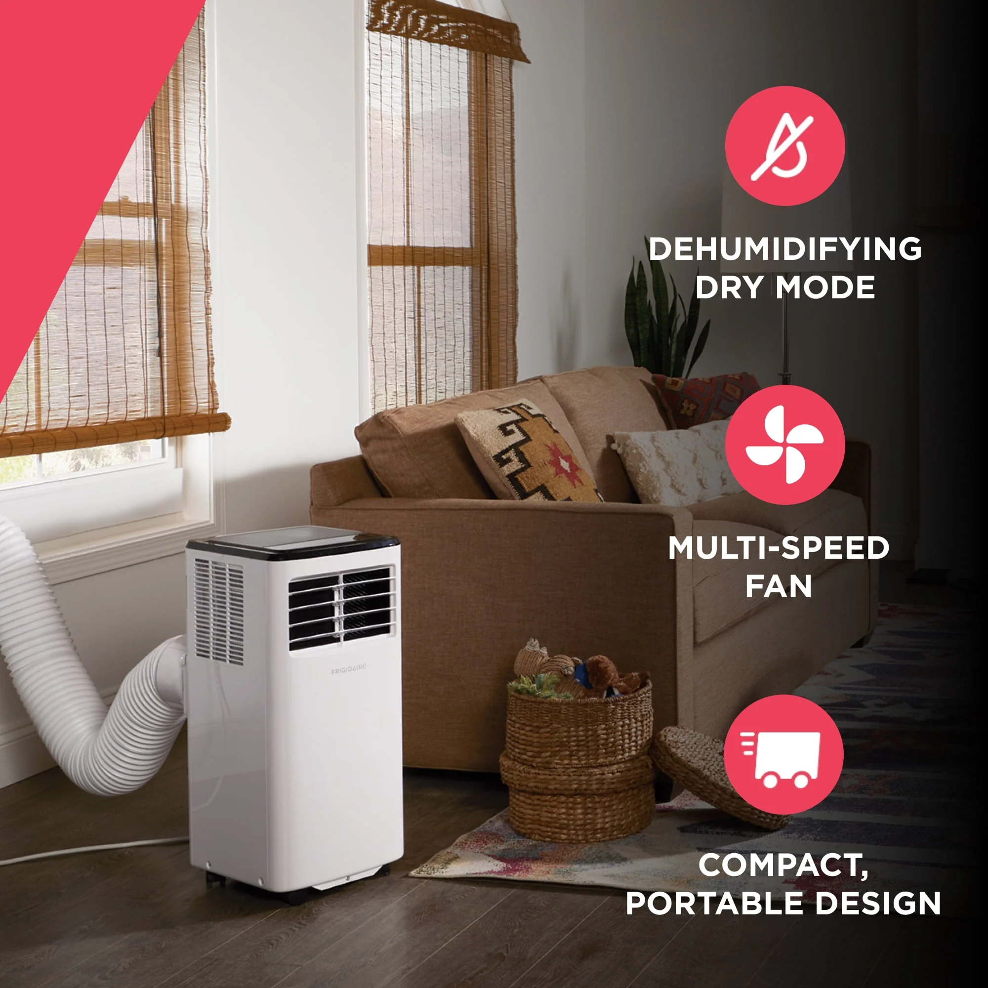 Frigidaire 8,000 BTU Portable Room Air Conditioner with Dehumidifier Mode