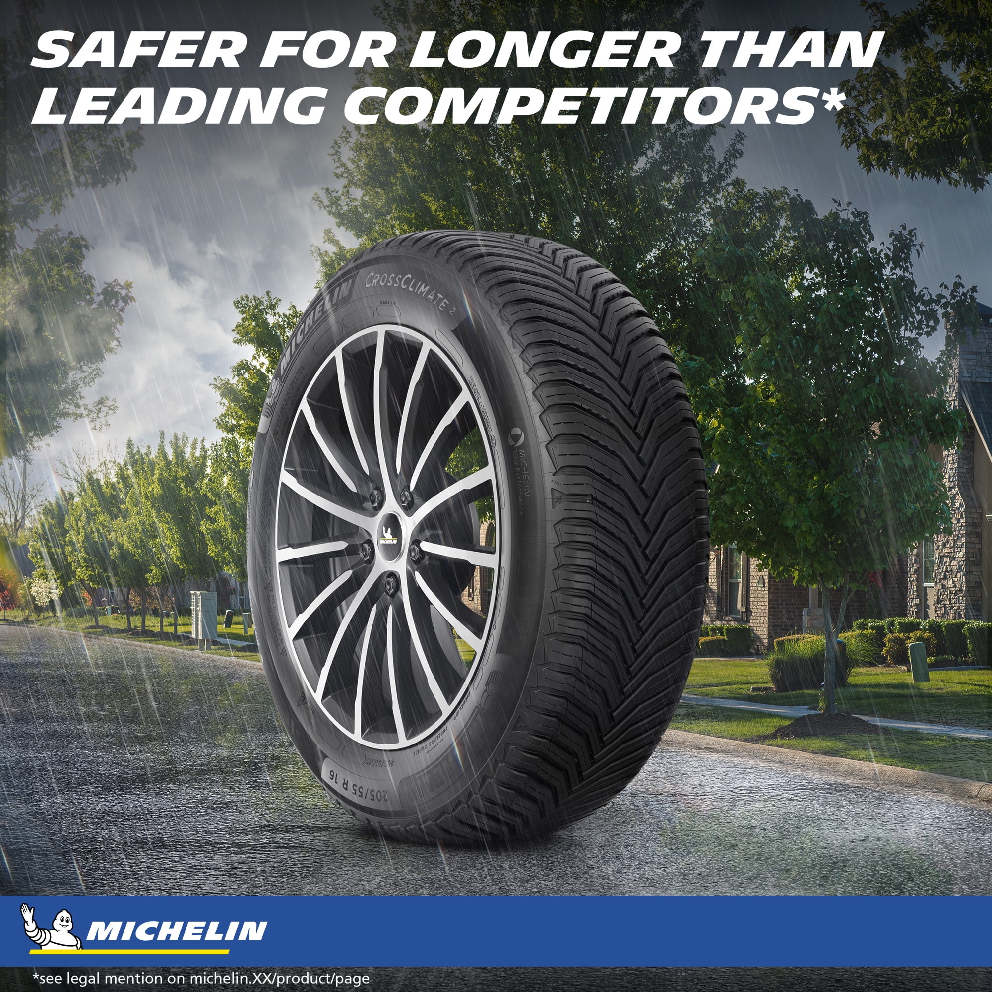 Michelin CrossClimate2 All-Season 205/55R17/XL 95V Tire