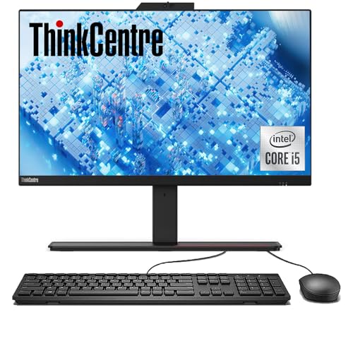Lenovo ThinkCentre M90a Business All-in-one Computer, 23.8" FHD IPS Display, Intel Core i5-10400 Processor, Wi-Fi, Webcam, USB-C, SD Card Reader, Windows 11 Pro
