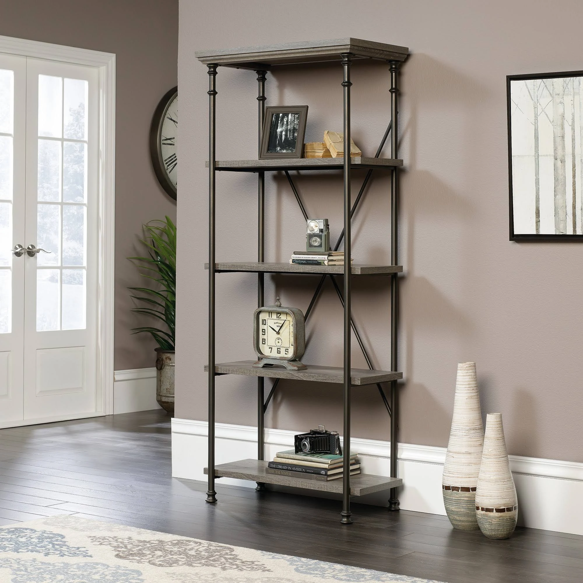 Sauder Canal Street 5-Shelf Bookcase, Northern Oak