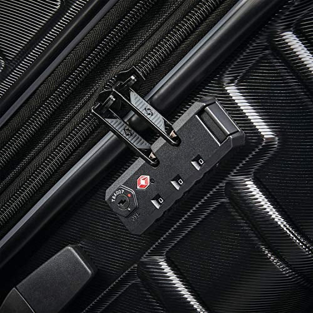 Samsonite Omni 2 Hardside Expandable Luggage with Spinner Wheels, Midnight Black, 3-Piece Set (20/24/28)