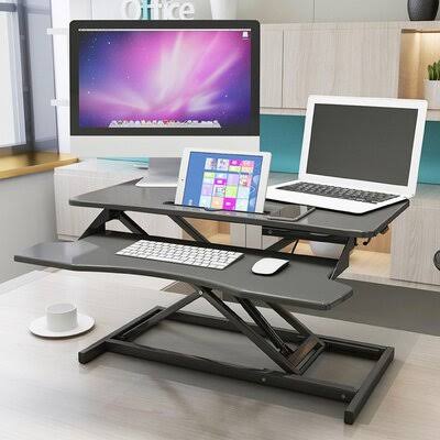 Height Adjustable Standing Desk Converter Inbox Zero