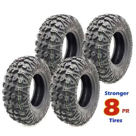 Set 4 Premium Free Country ATV/UTV Tires 27x9-14 27x9x14 8PR w/Scuff Guard