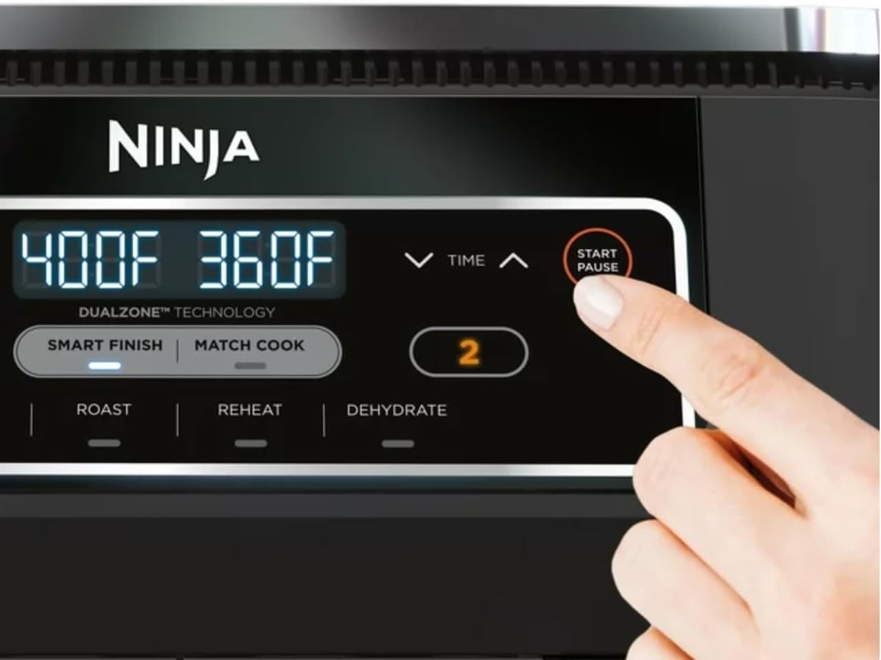 Ninja Foodi 4-in-1 8-Quart. 2-Basket Air Fryer with DualZone Technology- Air Fry, Roast, and More