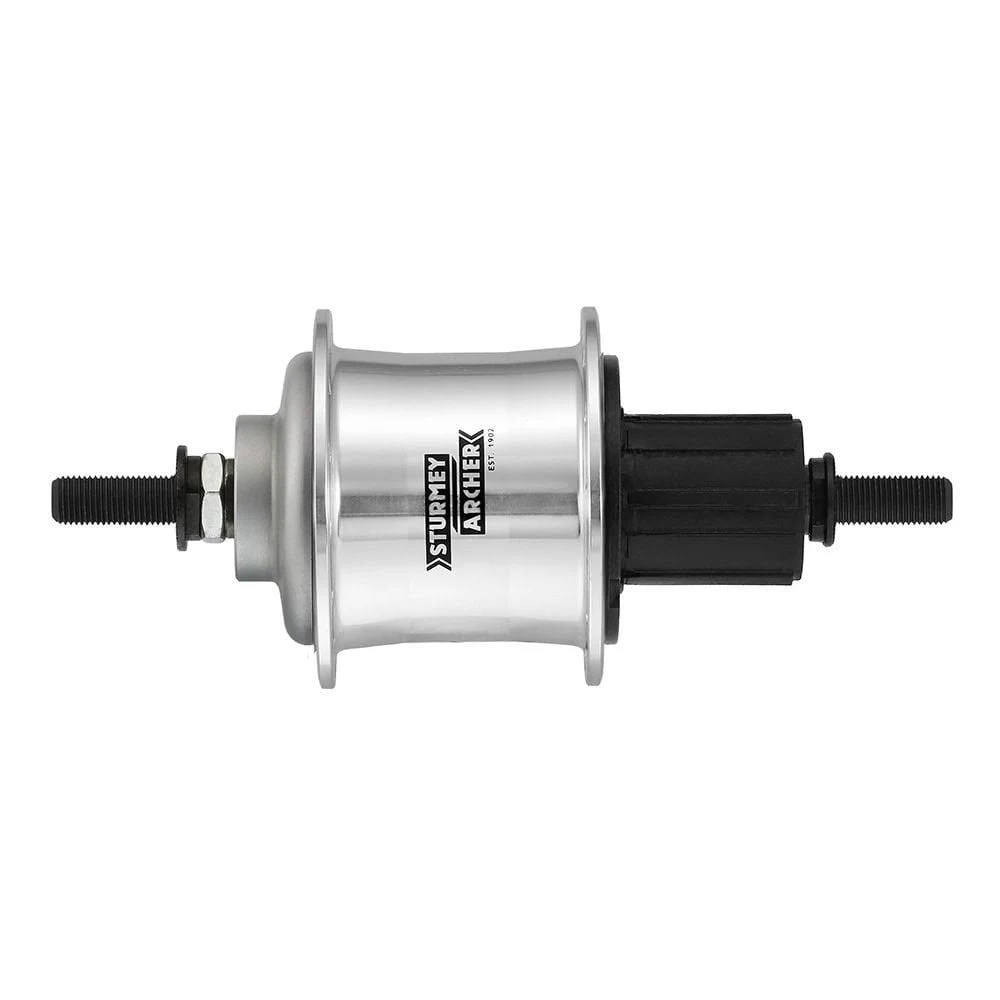 Sturmey Archer CS-RF3 36H 3-Speed Hub with Cassette Freehub Body, Silver
