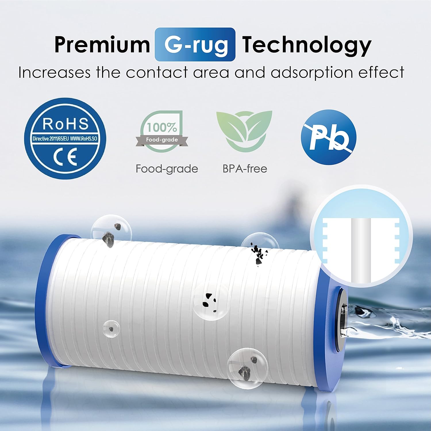 Waterdrop X12 Reverse Osmosis System with Waterdrop AP810 Whole House Water Filter, Bundle
