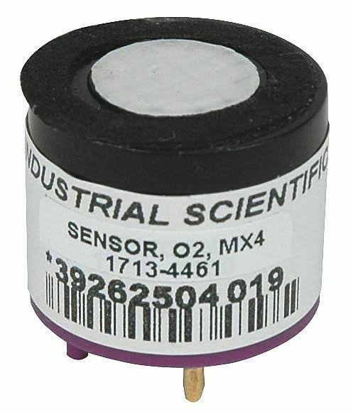Industrial Scientific 17134461, Gas Detector MX4 Sensor, Oxygen (O2)