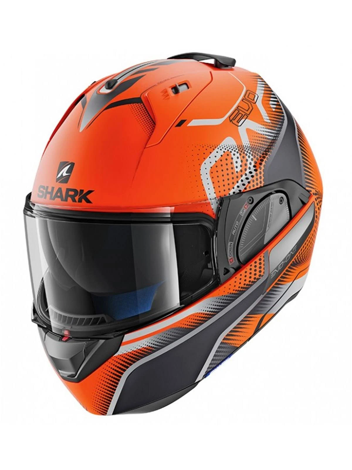 Shark EVO-ONE 2 Keenser Mat Helmet S Orange-black-anthracite