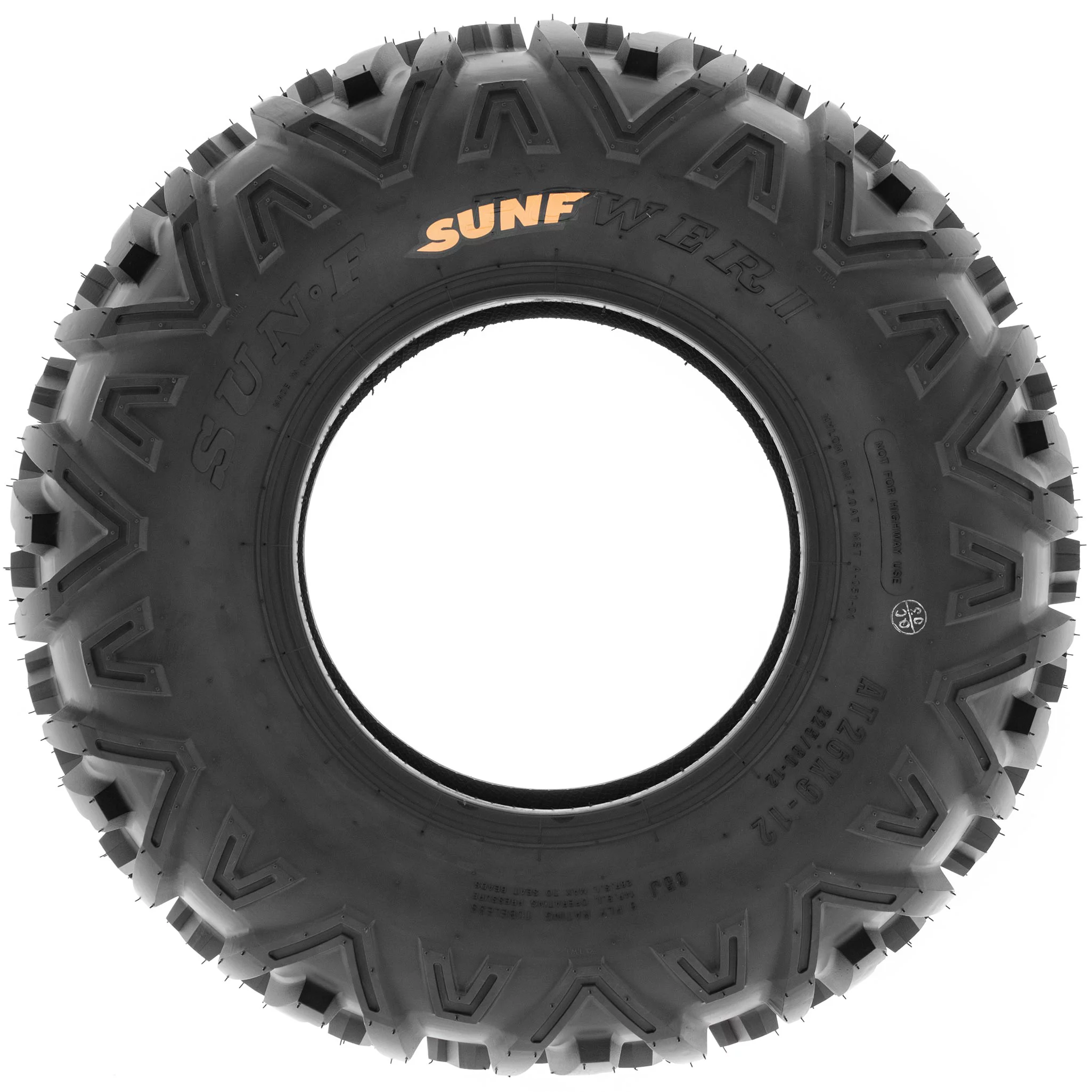 SunF All Terrain ATV UTV Tires 26x9-12 26x9x12 6 PR A051 (Single)
