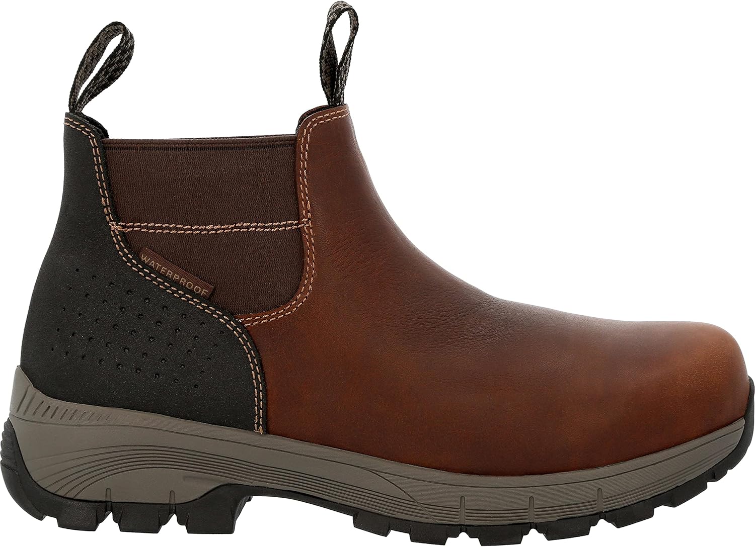 Georgia Boot Eagle Trail Waterproof Alloy Toe Chelsea Work Boot Size 8.5(M)
