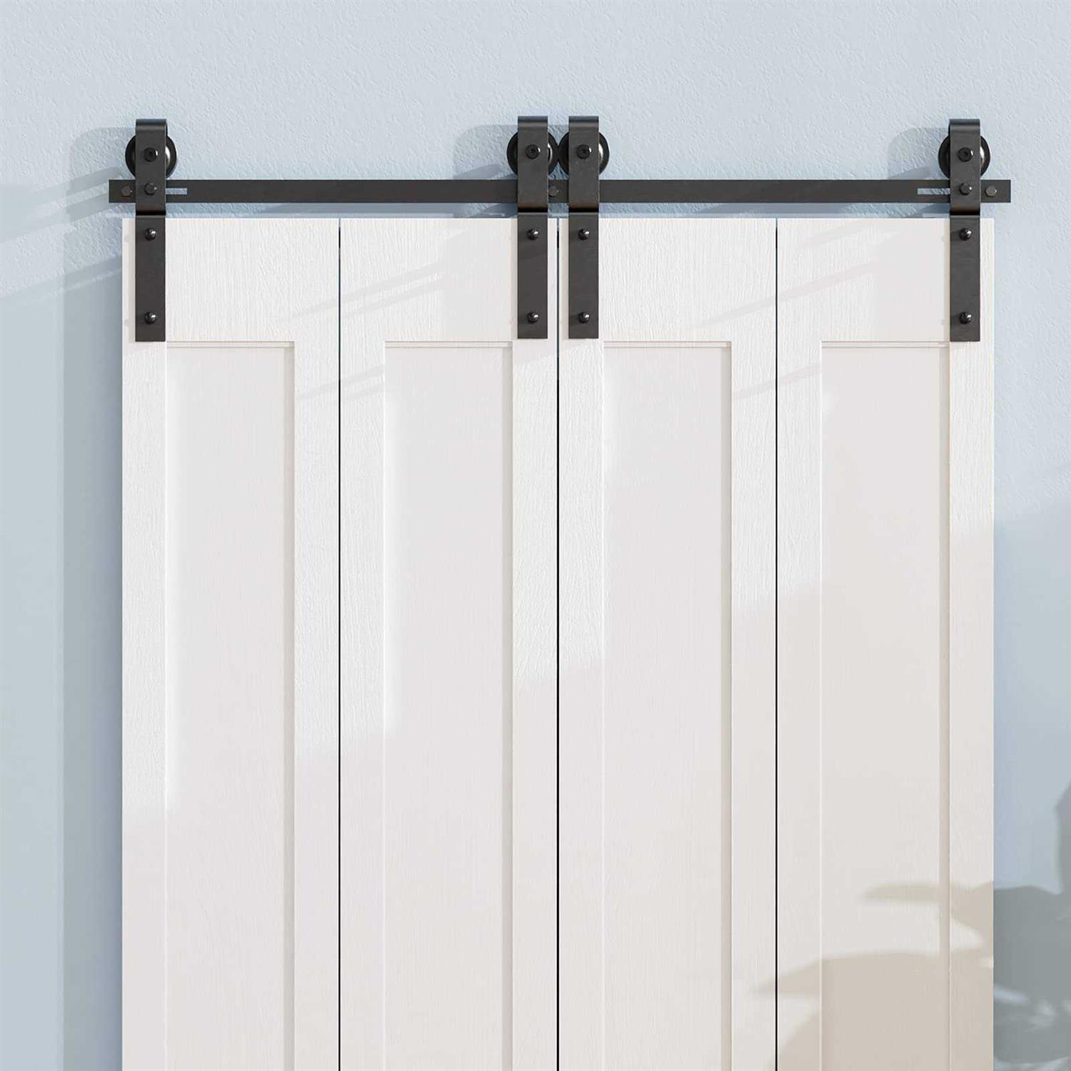 ROOMTEC 4ft Bi-Folding Sliding Barn Door Hardware Track Kit - Shop Hardware Tools Online Store