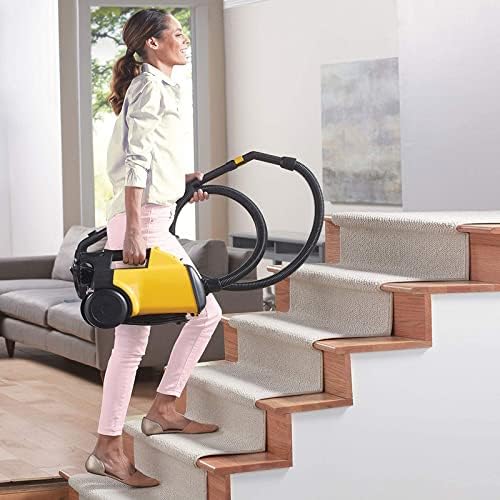 Corded Canister Vacuum Cleaner - Convenient for Home and auto, Yellow