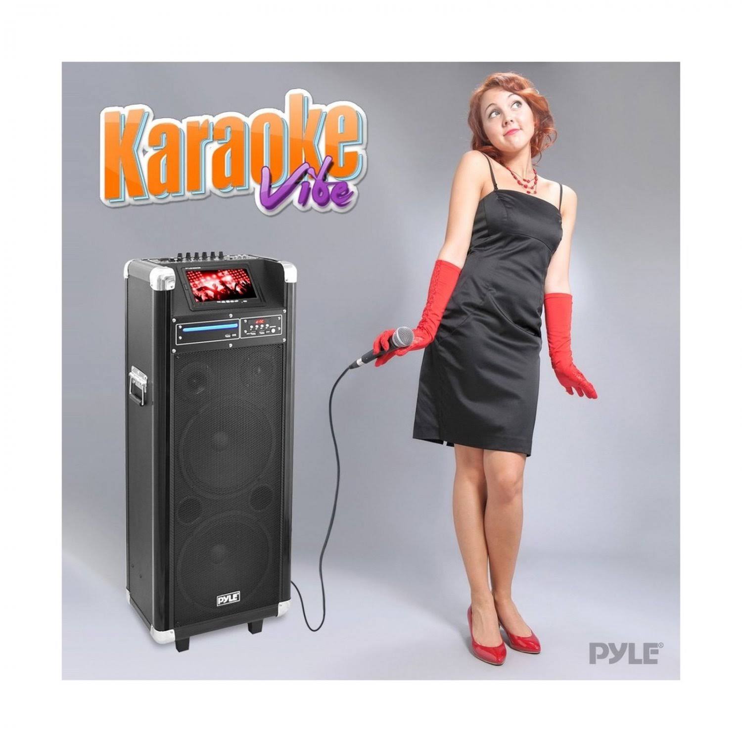 Pyle Karaoke Vibe Bluetooth Multimedia PA System Pkrk212