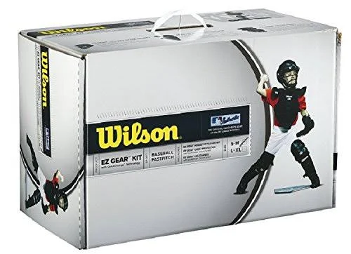 Wilson Wta368mlbladlx EZ Gear Youth Catchers Box Set L.A. Dodgers Ages 7-12, Boy&s, Size: Large, Other