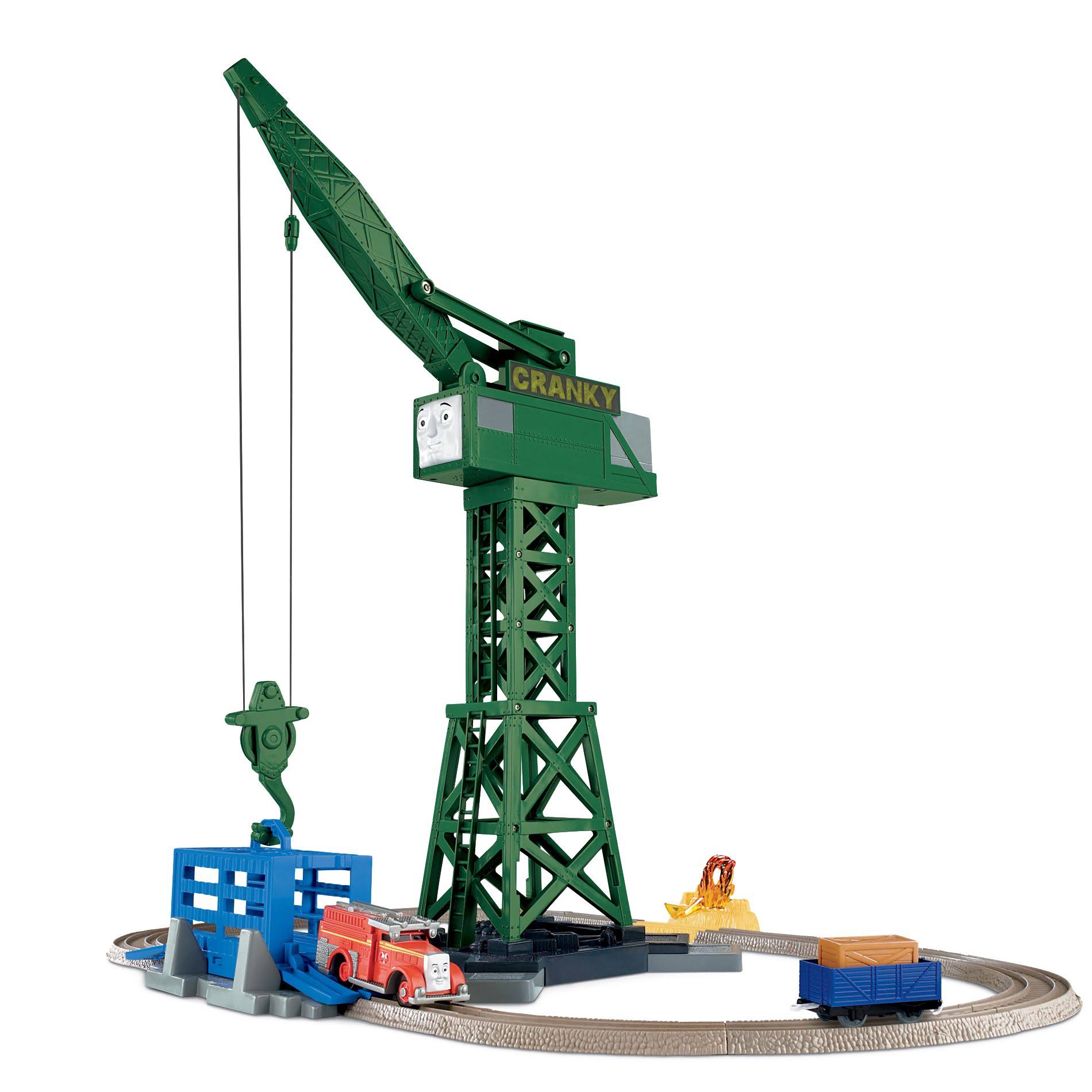 Thomas The Train: Cranky u0026 Flynn Save The Day Play Set