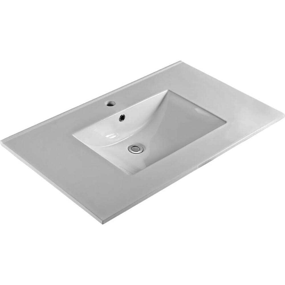 Saint Birch 32 Matt Grey Ceramic Single Bathroom Vanity Top With Sink - Shop Hardware Tools Online Store