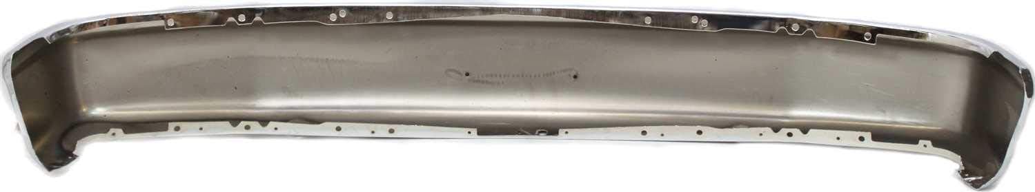Evan-Fischer Front Bumper Compatible with 1992-1996 Ford F-150 / F-250 / Bronco Chrome
