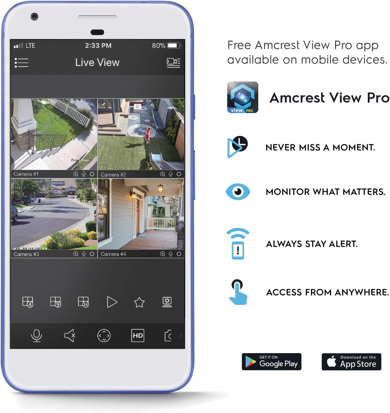 Amcrest 4MP Outdoor PTZ POE + AI IP Camera Pan Tilt Zoom (Optical 25x Motorized) Security Speed Dome, People and Vehicle Detection AI, Face Detection, 328ft Night Vision POE+ (802.3at) IP4M-1063EW-AI