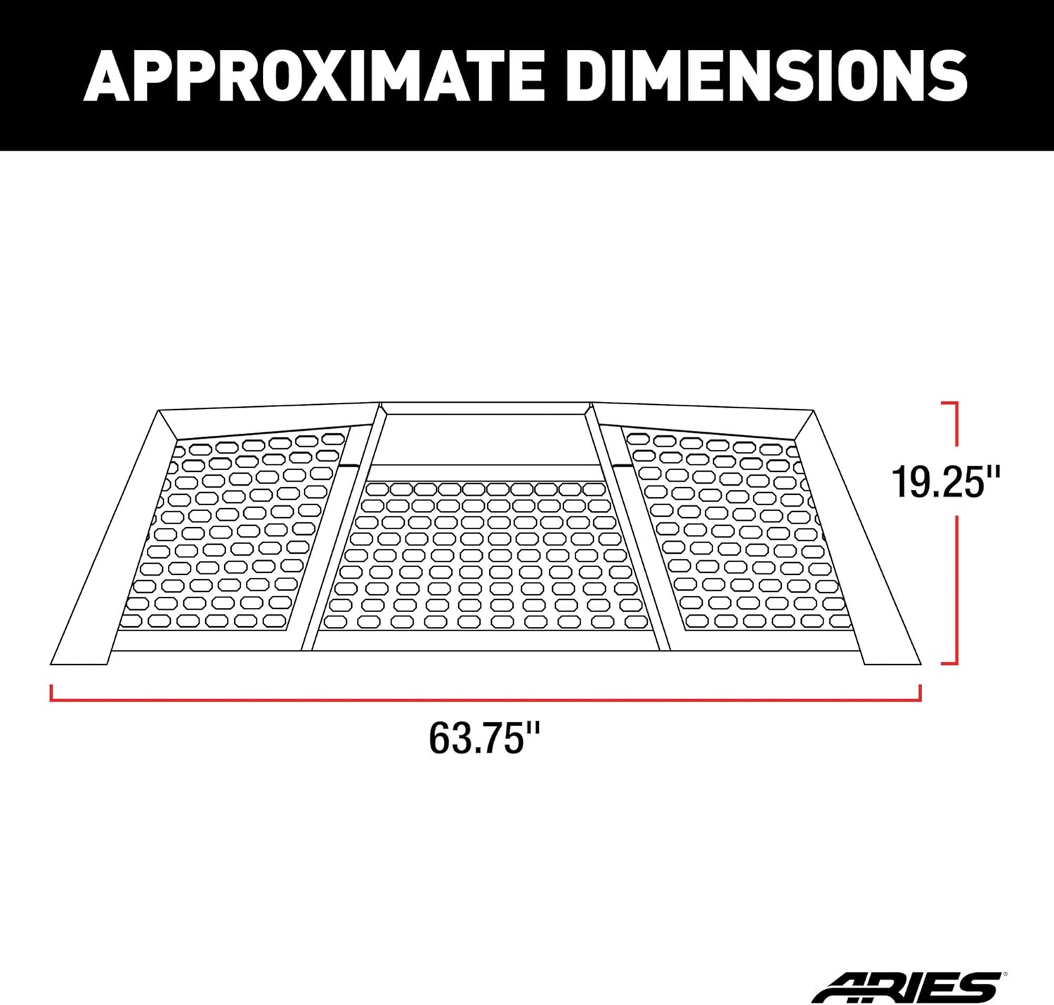 ARIES 1110115 Switchback Black Aluminum Truck Headache Rack Cab Protector, Select Toyota Tundra