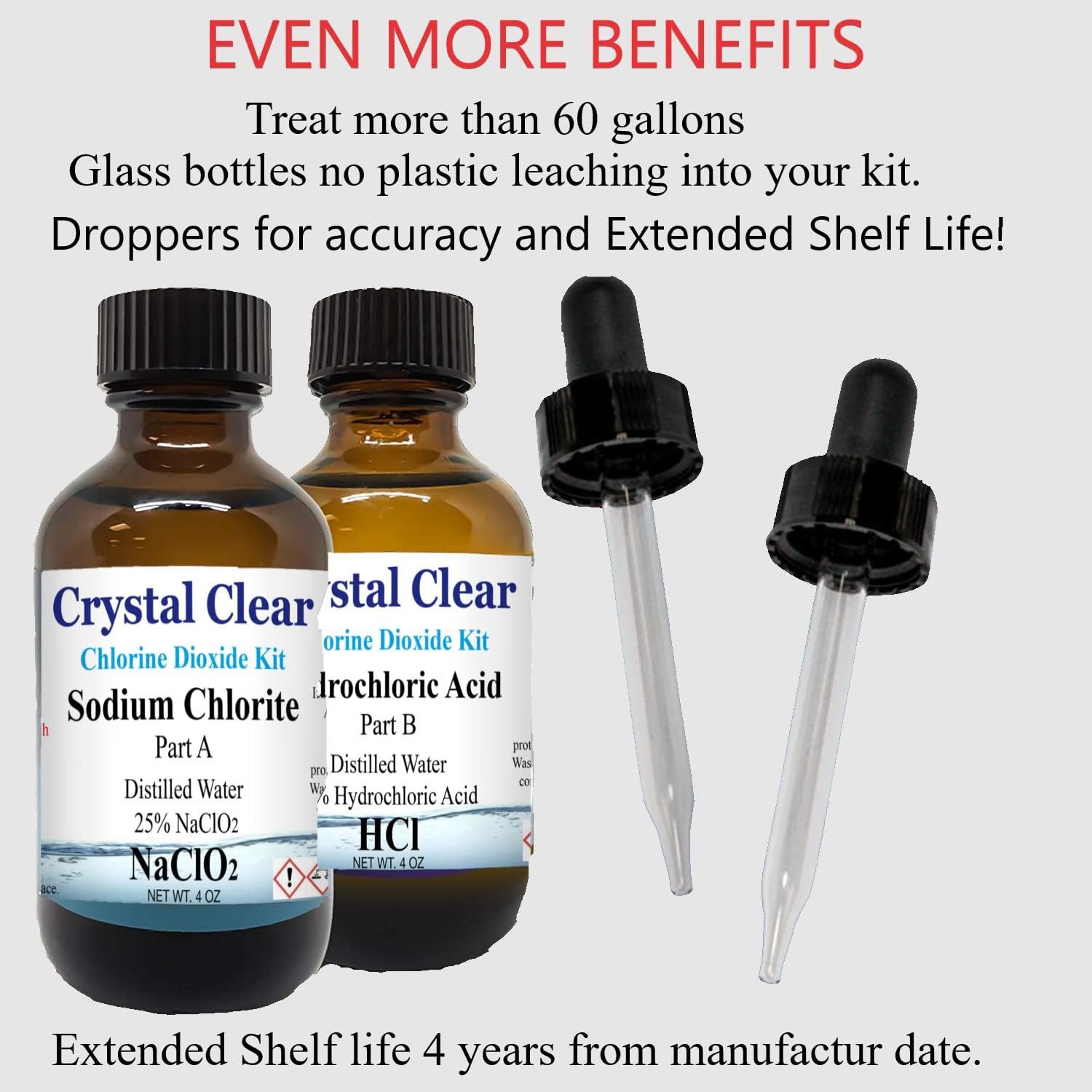 Family Health Products Chlorine Dioxide Kit 1:1 Citric Acid Sodium Solution 2 Part Classic Liquid Set (8oz) Pack of 2