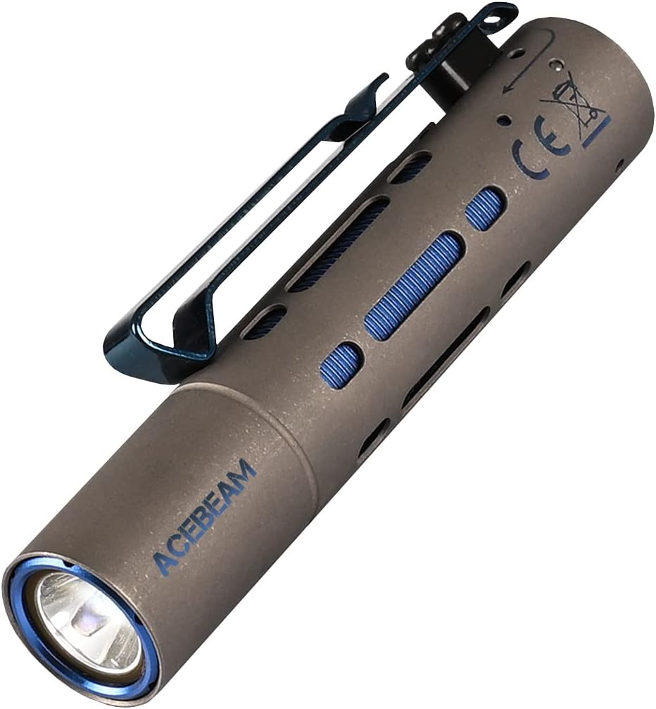ACEBEAM Rider RX Pocket EDC Flashlight 650 Lumens AA Flashlight Tail Switch Rechargeable Flashlight for Camping, Hiking, Everyday Use