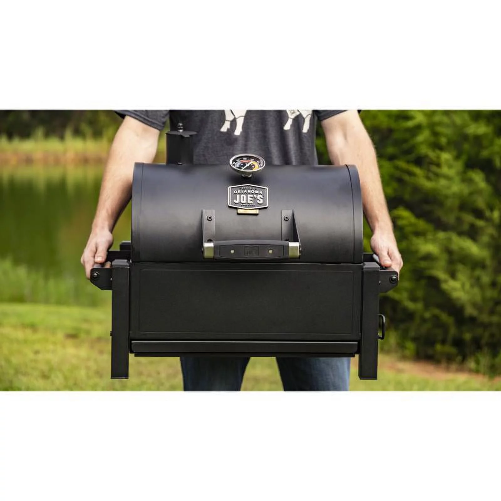 Oklahoma Joe's 19402088 Rambler 218 Sq In Portable Tabletop Steel Charcoal Grill