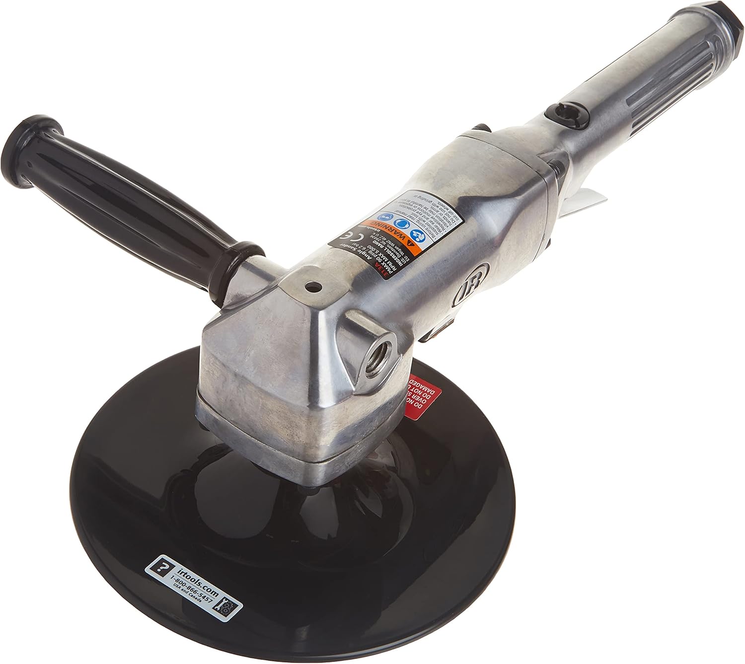 Ingersoll Rand 311A 6” Orbital Air Dual-Action Quiet Sander, Heavy Duty, 10,000 RPM, Low Vibration, Swivel Free Finish, Adjustable Built-In Regulator Pack of 2