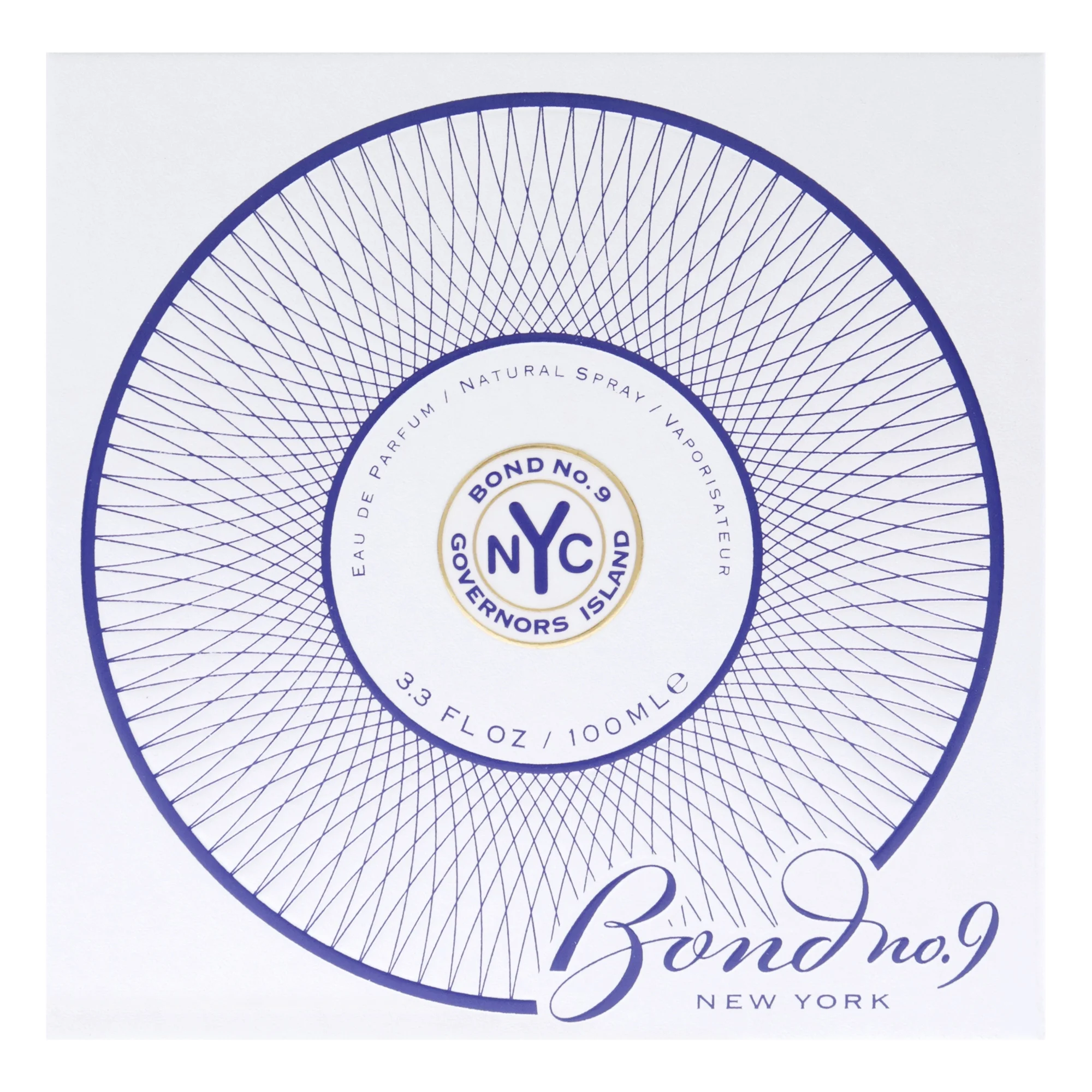 Bond No. 9 Governors Island Eau De Parfum Spray, Unisex Fragrance, 3.3 Oz