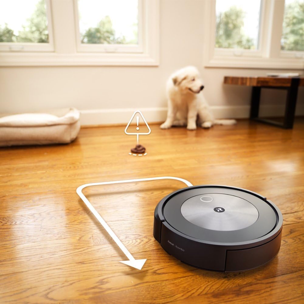 iRobot Roomba Combo j Series Robot Vacuum, Identifies & Avoids Obstacles, Clean by Room with Smart Mapping, 2-in-1 Vacuum with Optional Mopping, Compatible with Alexa, with MTC Microfiber Cloth
