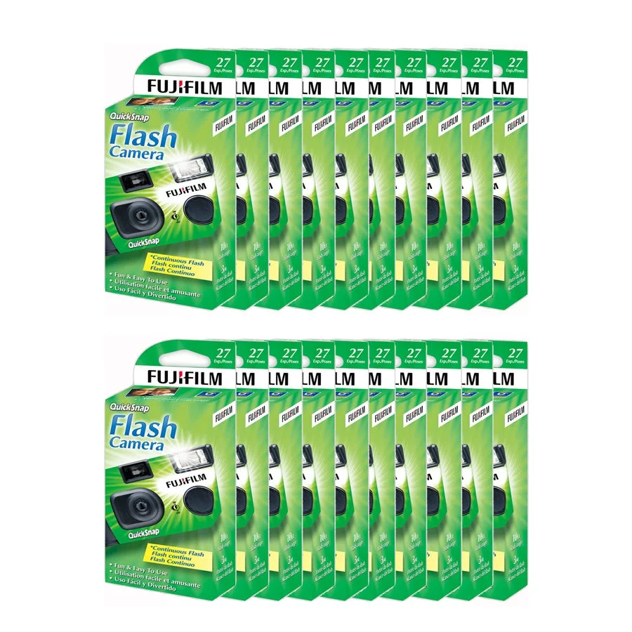 60 Fujifilm Quicksnap Flash 400 Disposable 35mm Single Use Film Camera - Curated Treasures Market