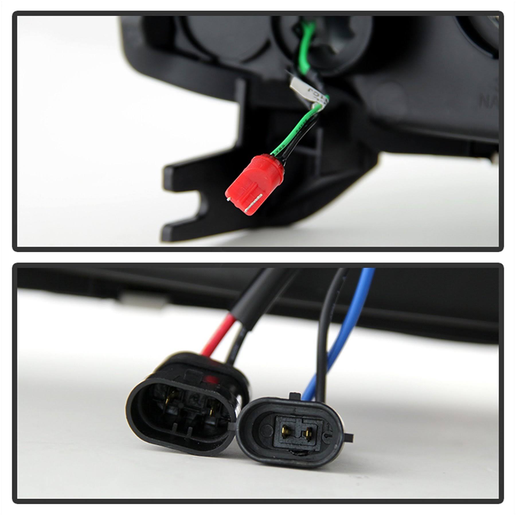 Spyder - Black DRL LED Projector Headlights