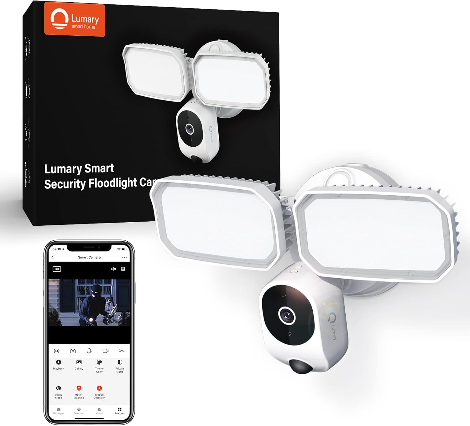 2K Security Camera Outdoor - 3MP Color Night Vision Video Surveillance Cameras, Pan & Tilt 355° View with Motion Detection Wireless Wi-Fi Home Security System, Smart Alerts