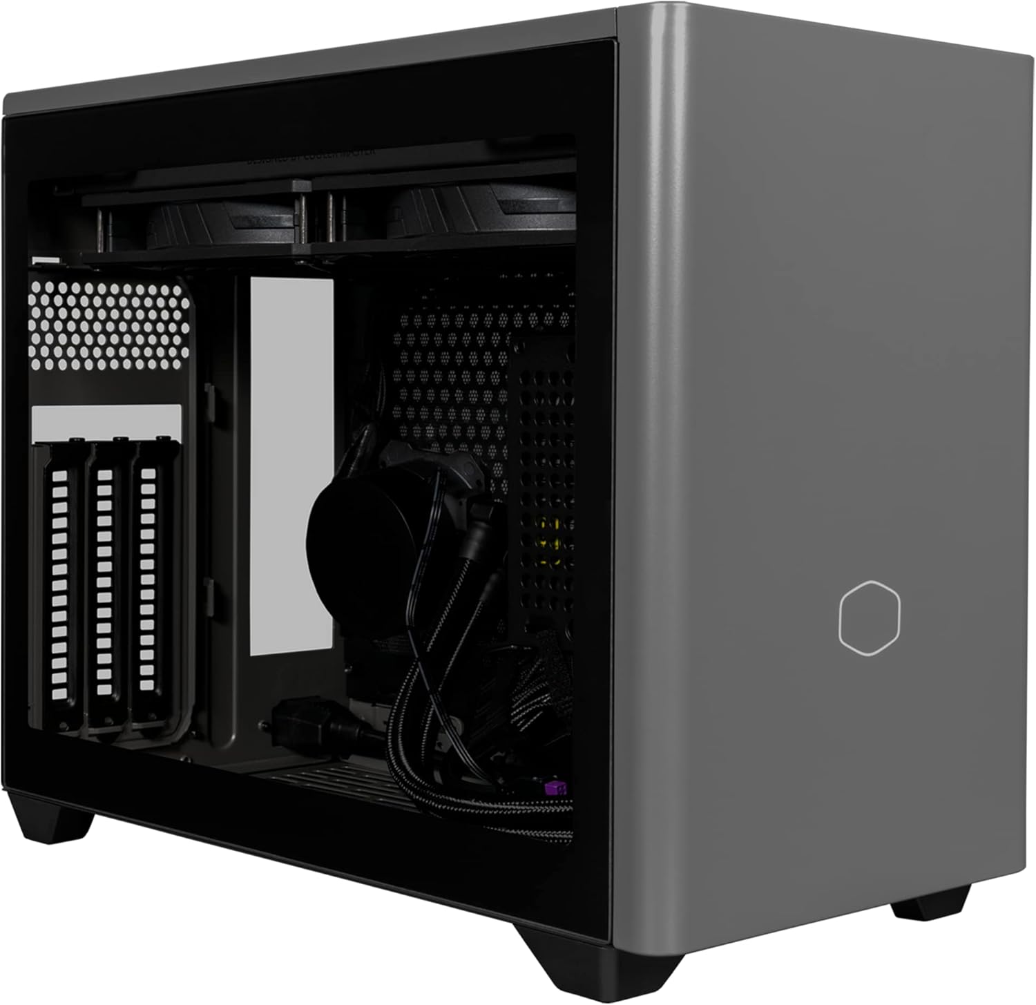 Cooler Master NR200P White SFF Small Form Factor Mini-ITX Case with Tempered glass or Vented Panel Option, PCI Riser Cable, Triple-slot GPU, Tool-Free and 360 Degree Accessibility