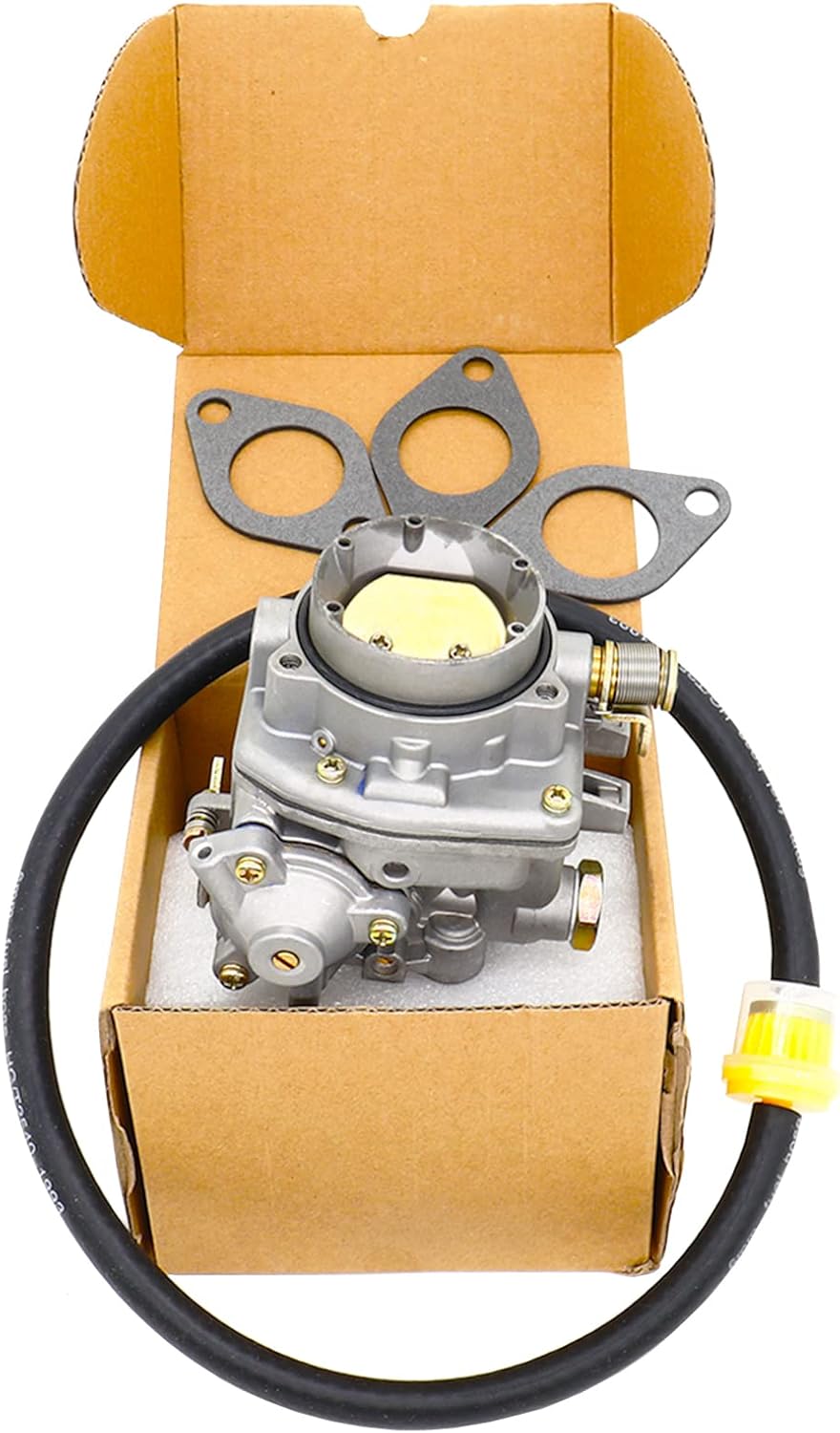 154-0733 Carburetor 146-0660 Carburetor 146-0697 Carburetor with Accelerator Pump Replacement for Onan P220G-I/11546H carb Replace 146-0659 (with 3 gasket,60CM fuel lines) Pack of 2