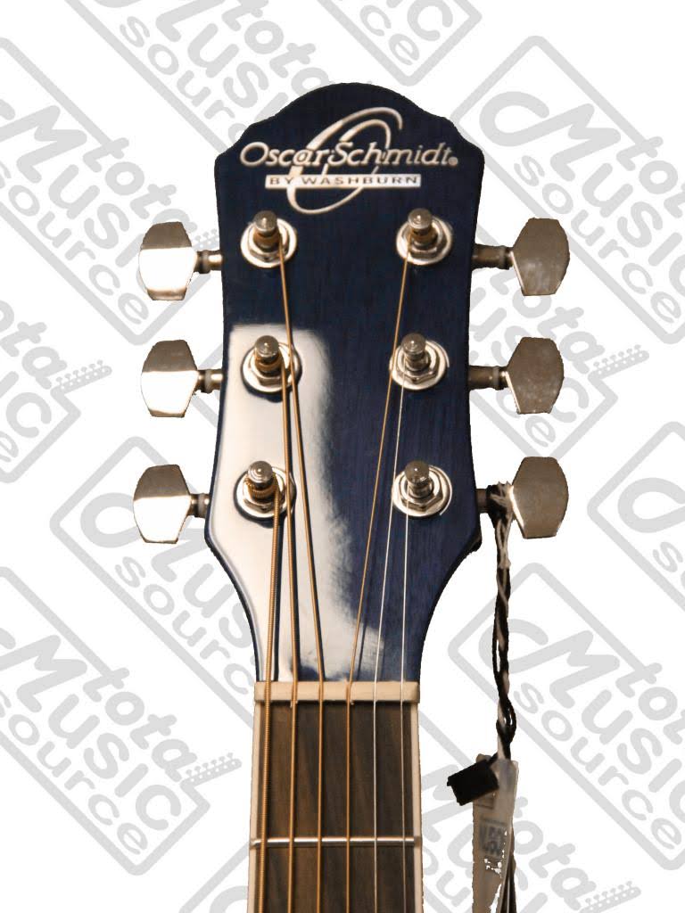 Oscar Schmidt Model Og1tbl - Blue 3/4 Size Dreadnought Acoustic Guitar