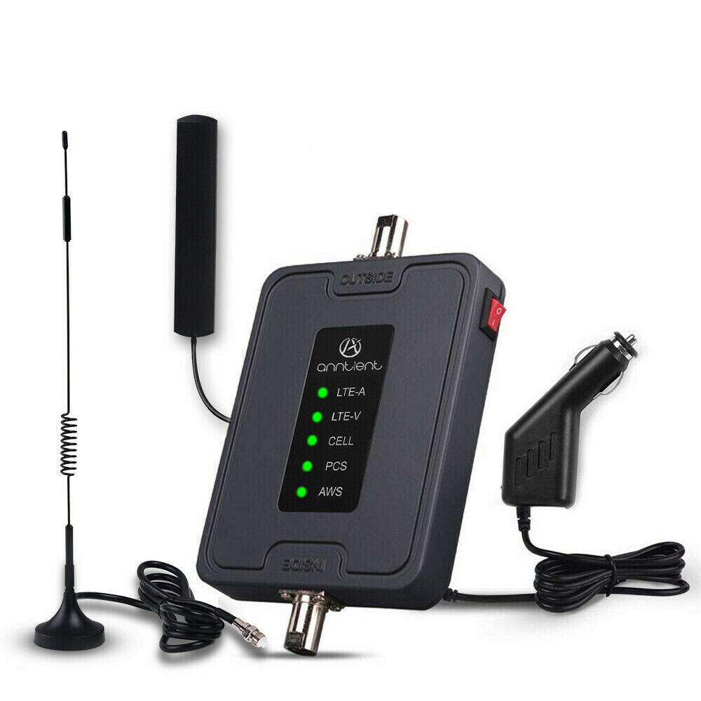 Anntlent Cell Phone Signal Booster for Car Truck RV Use Multiple Band Mobile Repeater Kit