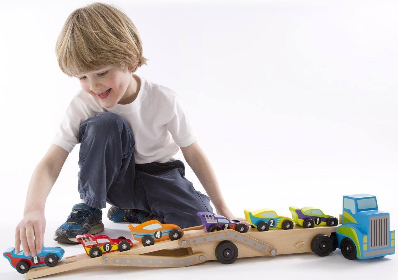Melissa u0026 Doug Race Car Carrier