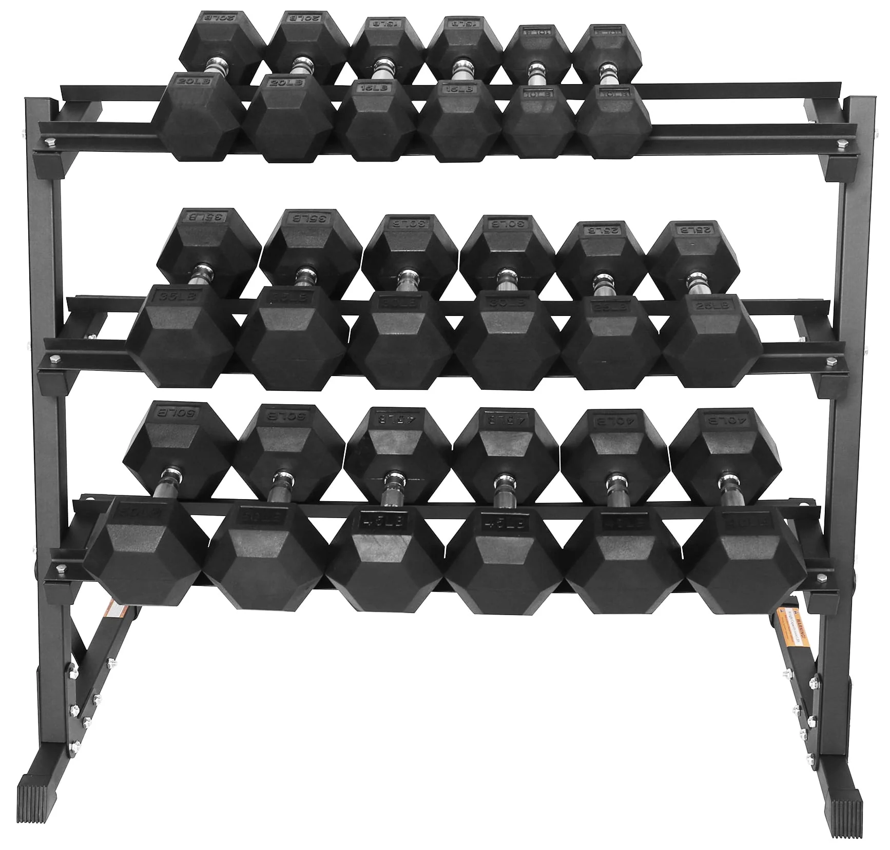 BalanceFrom 150 LB Dumbbell Set with A-Frame Rack, Pair of 5, 10, 15, 20, 25 LB
