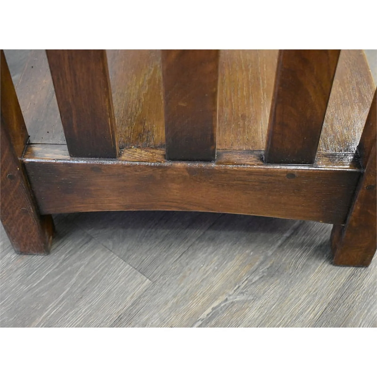 Crafters and Weavers Arts and Crafts Wood Bookcase in Walnut Finish