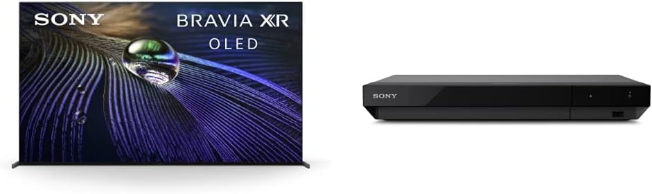 Sony A90J 83 Inch TV: BRAVIA XR OLED 4K Ultra HD Smart Google TV with Alexa Compatibility XR83A90J- 2021 Model UBP- X700M 4K Ultra HD Home Theater Streaming Blu-ray™ Player