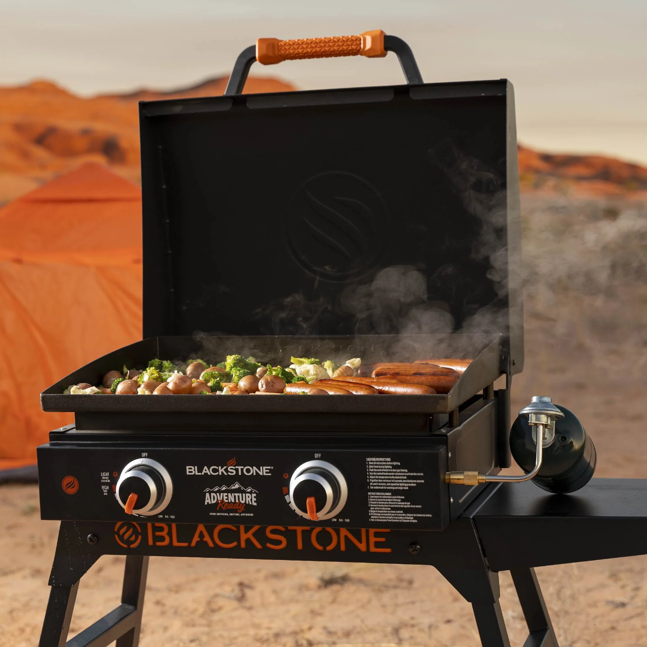 Blackstone Adventure Ready 22 Propane Griddle with Stand and Adapter Hose