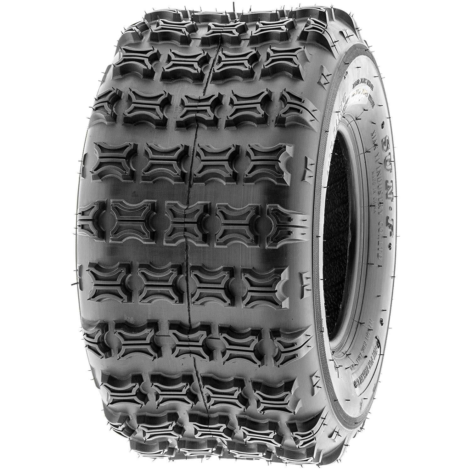 Sunf Rear ATV x Knobby Tires 18x9.5-8 18x9.5x8 4 PR A018 Set Pair of 2